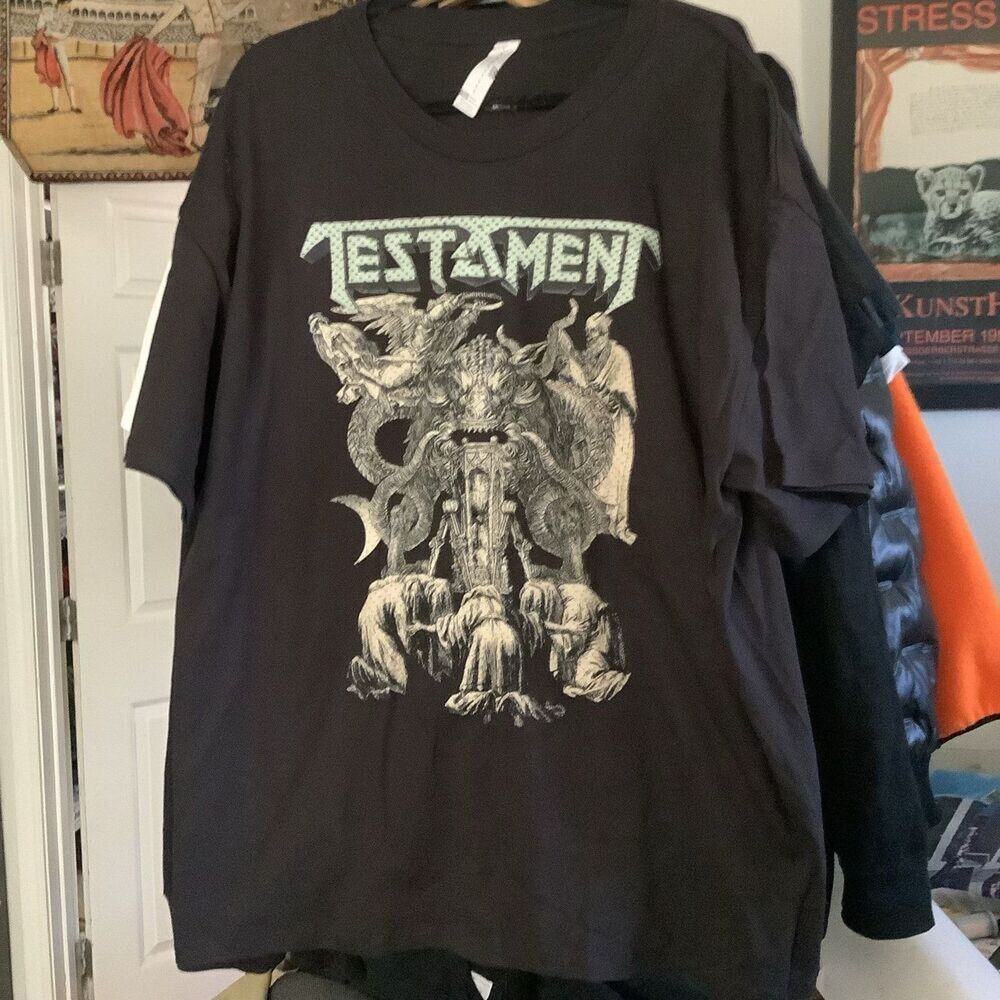 Rare rock metal tee testament size xxl band tour